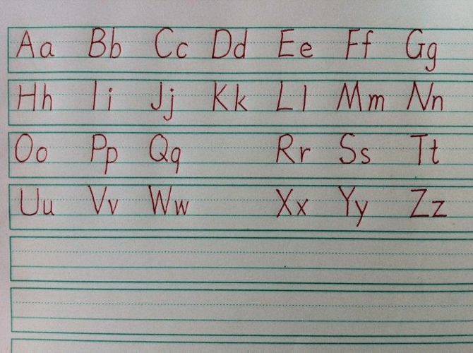 26個(gè)大小寫(xiě)字母表-26個(gè)大小寫(xiě)字母表圖片