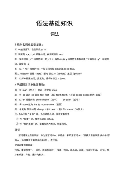 英語語法入門-英語語法入門基礎(chǔ)知識