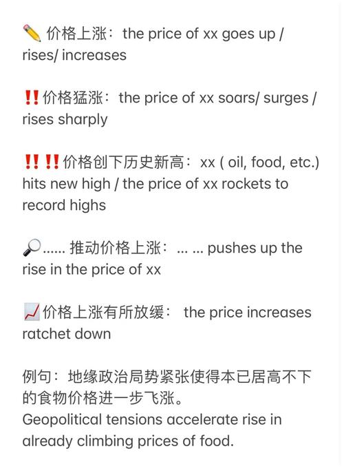 漲價(jià) 英文-漲價(jià)英文翻譯