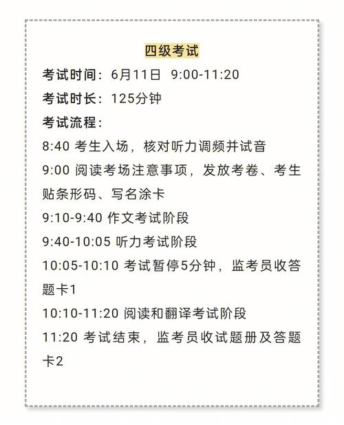 四級考試流程-四級考試流程以及細節(jié)